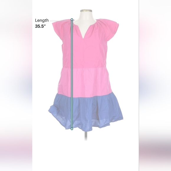 Greylin Pink Purple Colorblock Dress L Anthropologie Style - Picture 6 of 12